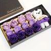 Rose Soap Box with Small Teddy by Luxe-Custom-Designer