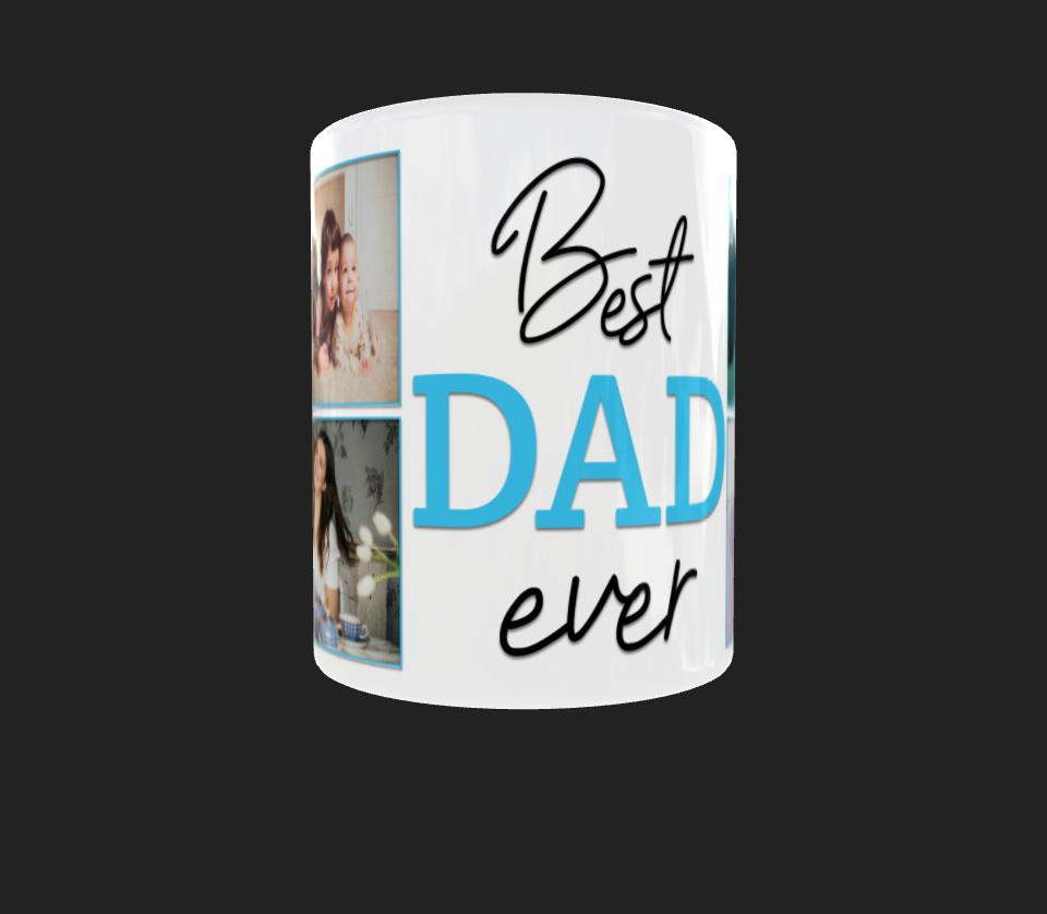 Best Dad Photo Mug by Luxe-Custom-Designer