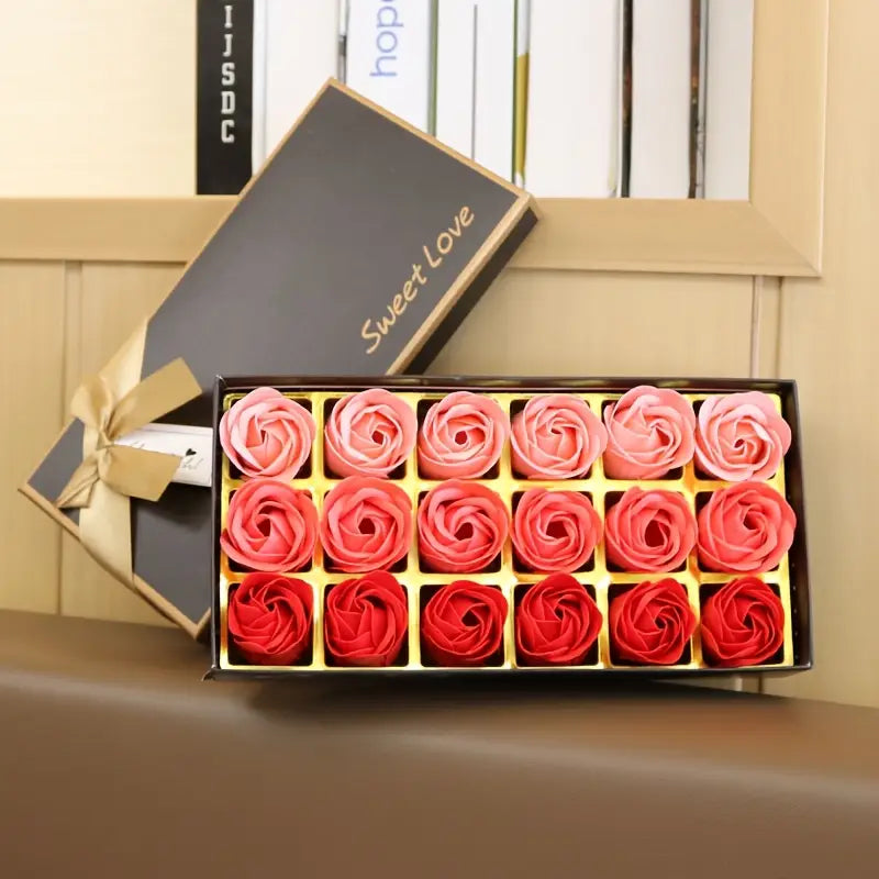 18 Piece Rose Soap Box by Luxe-Custom-Designer