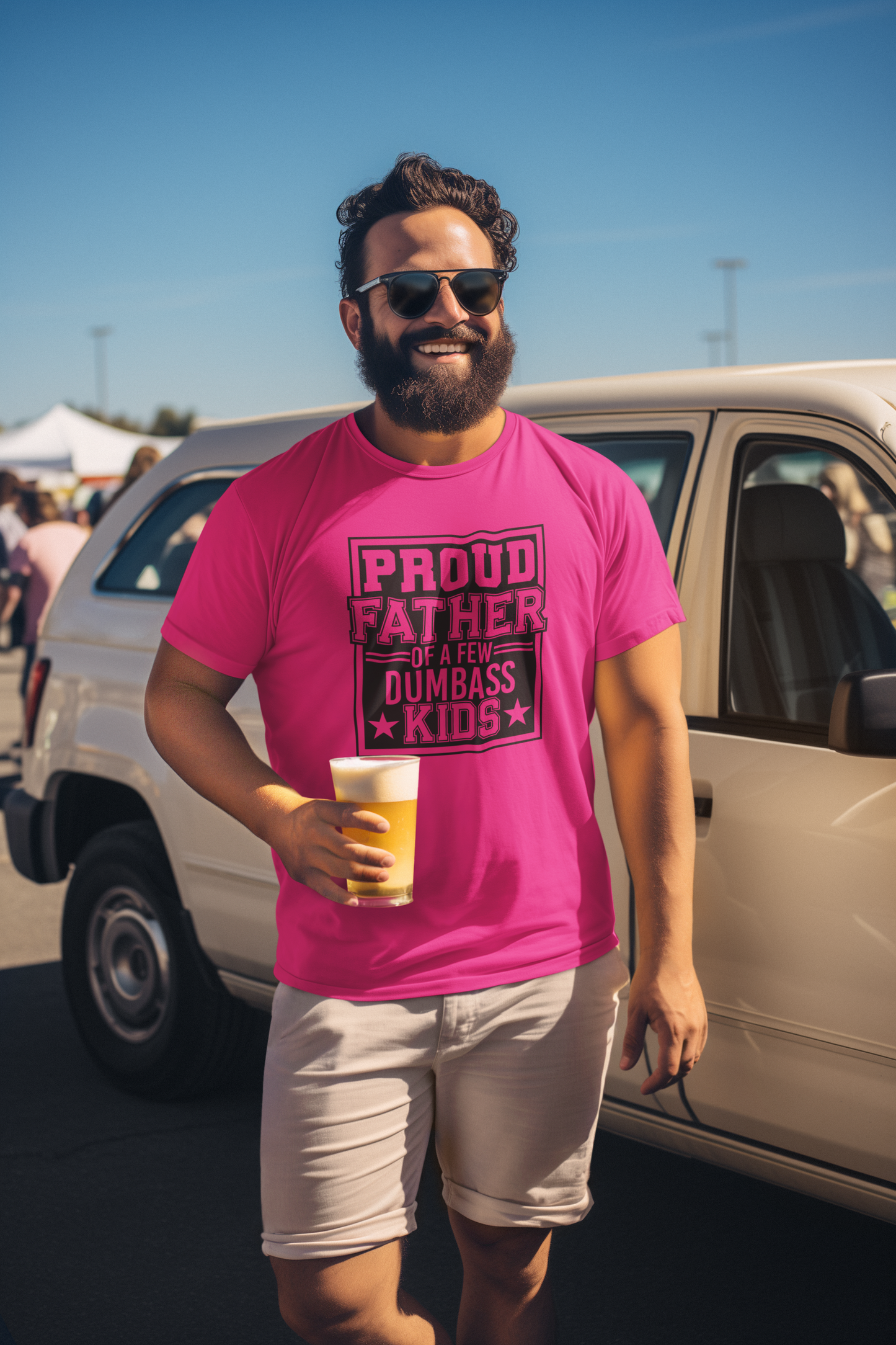 Proud Father T-Shirt by Luxe-Custom-Designer
