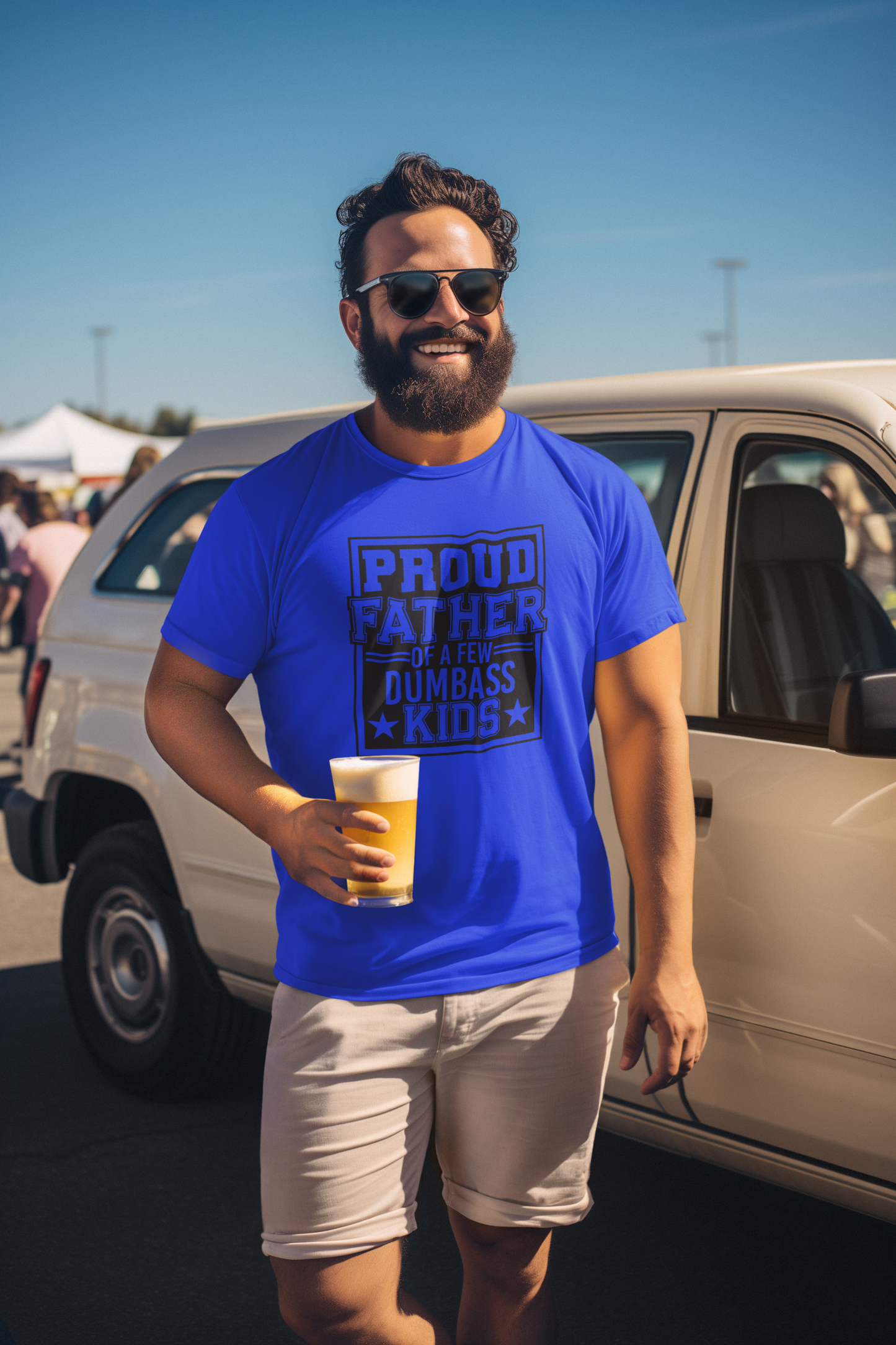 Proud Father T-Shirt by Luxe-Custom-Designer