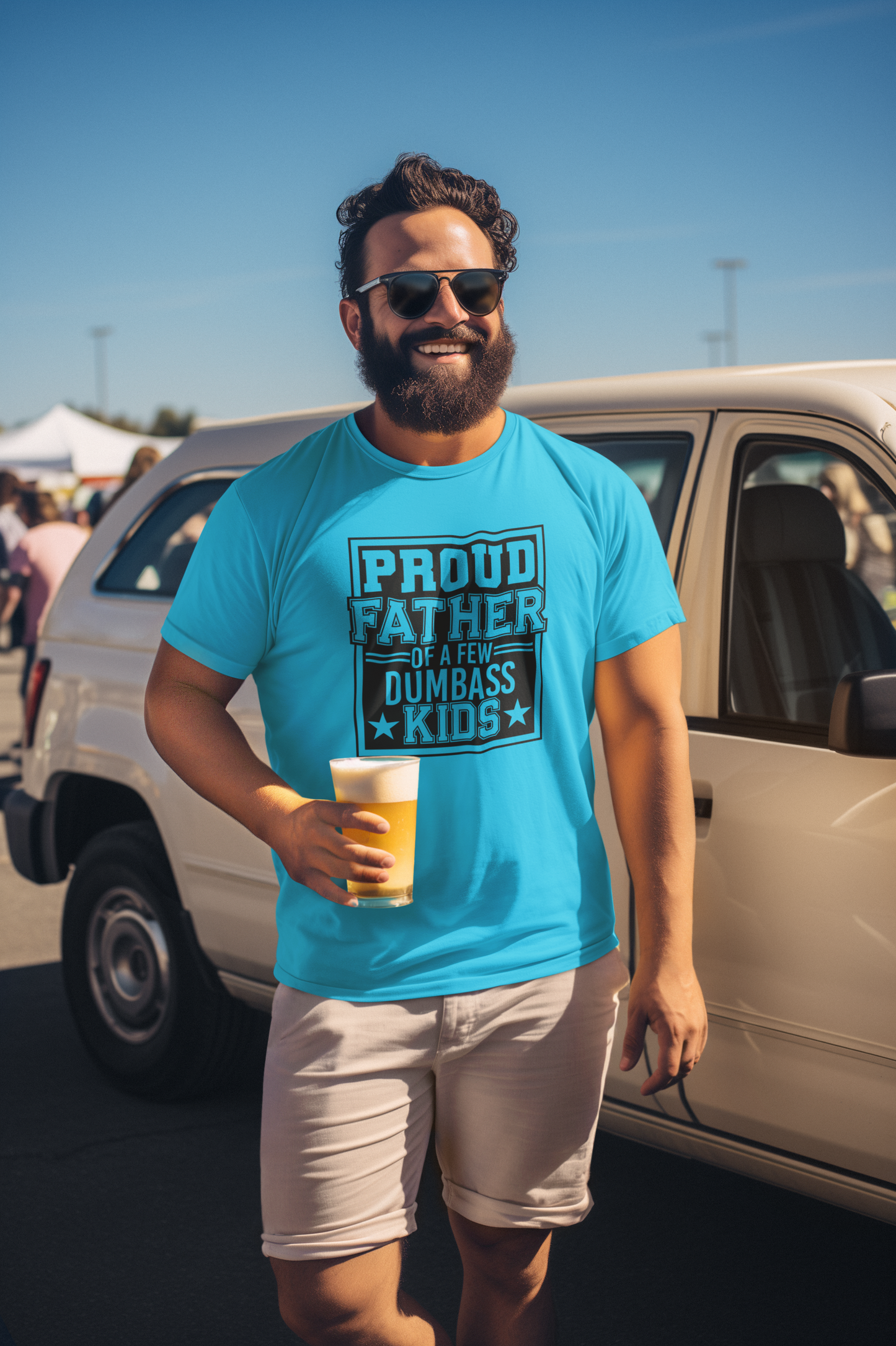 Proud Father T-Shirt by Luxe-Custom-Designer