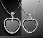 Double Photo Heart Pendant by Luxe Sensational