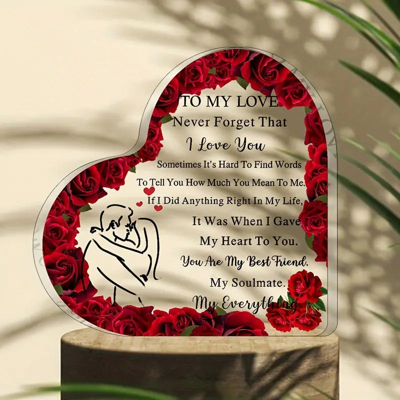 Love Plaque 10cm by Luxe-Custom-Designer