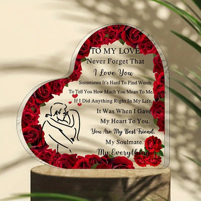 Love Plaque 10cm by Luxe-Custom-Designer