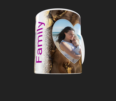 Marble Effect 2 heart Image mug by Luxe-Custom-Designer