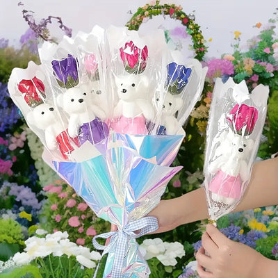 40cm Teddy Rose Gift by Luxe-Custom-Designer