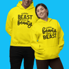 Beauty, Beast Matching hoodie set by Luxe-Custom-Designer