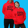 Beauty, Beast Matching hoodie set by Luxe-Custom-Designer