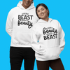 Beauty, Beast Matching hoodie set by Luxe-Custom-Designer