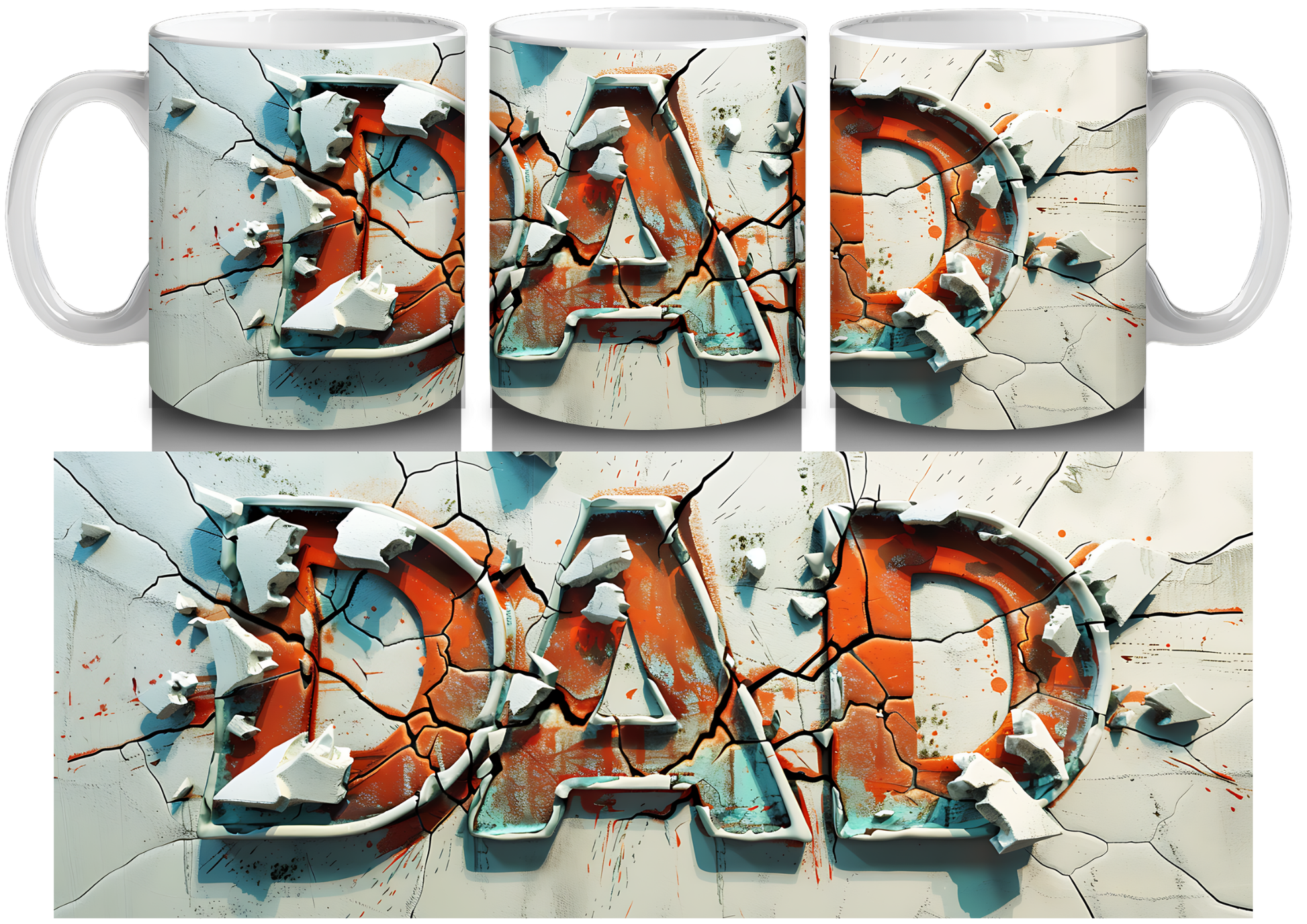3D Dad Mug by Luxe-Custom-Designer