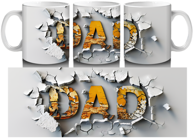 3D Dad Mugs by Luxe-Custom-Designer