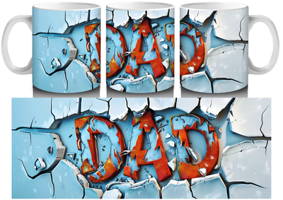 3D Dad Mug by Luxe-Custom-Designer
