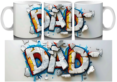 3D Dad Mugs by Luxe-Custom-Designer