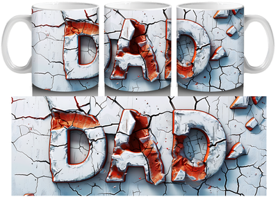 Dad 3D Mug by Luxe-Custom-Designer