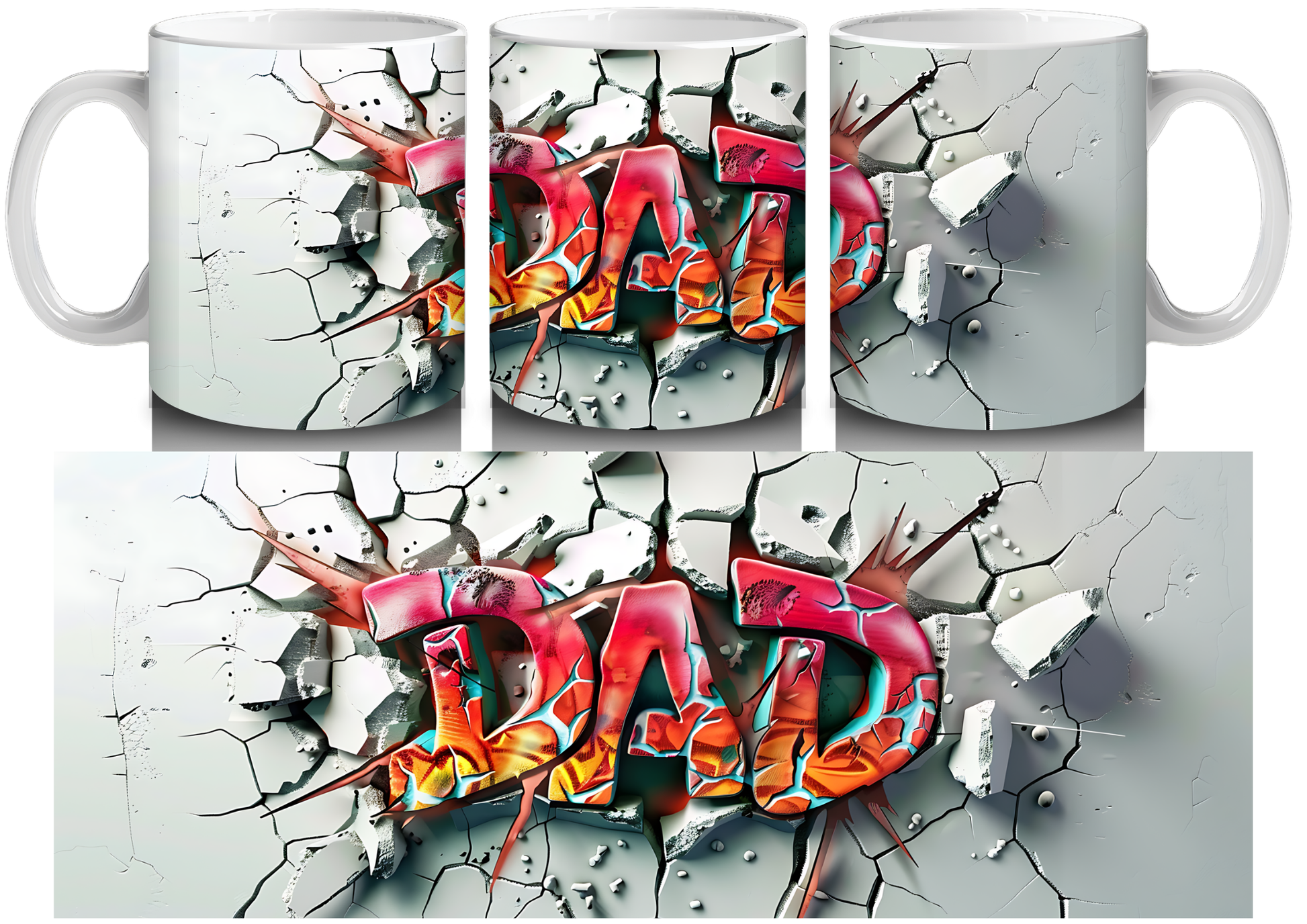 Dad 3d Mug by Luxe-Custom-Designer