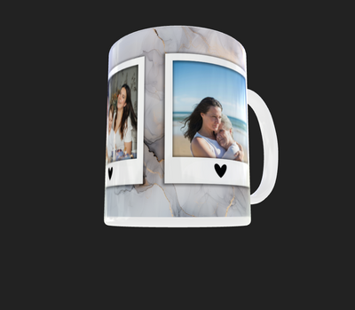 Marble Effect 3 Image Mug by Luxe-Custom-Designer