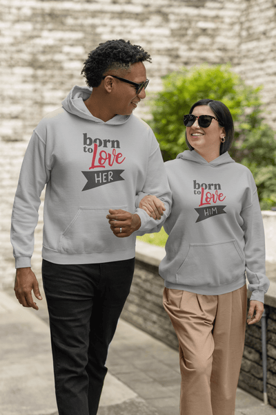 Born to Love Hoodie Set by Luxe-Custom-Designer