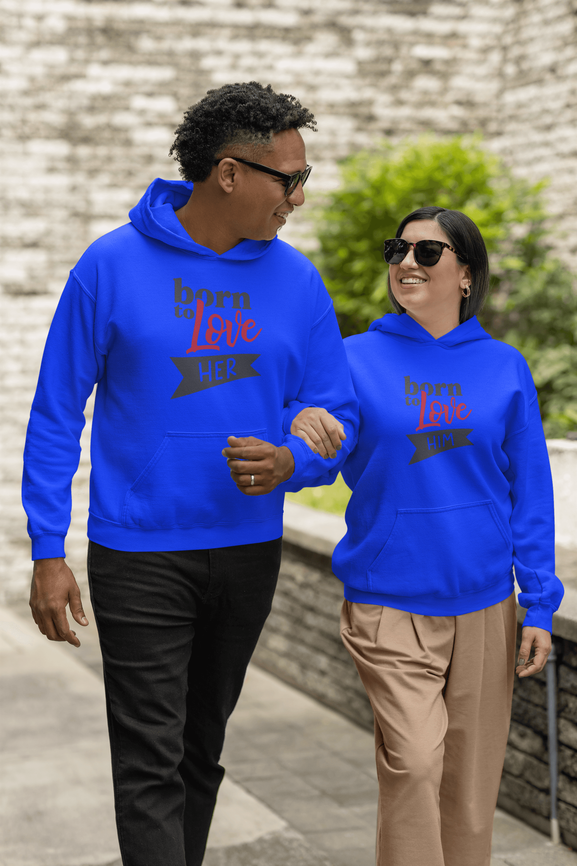 Born to Love Hoodie Set by Luxe-Custom-Designer