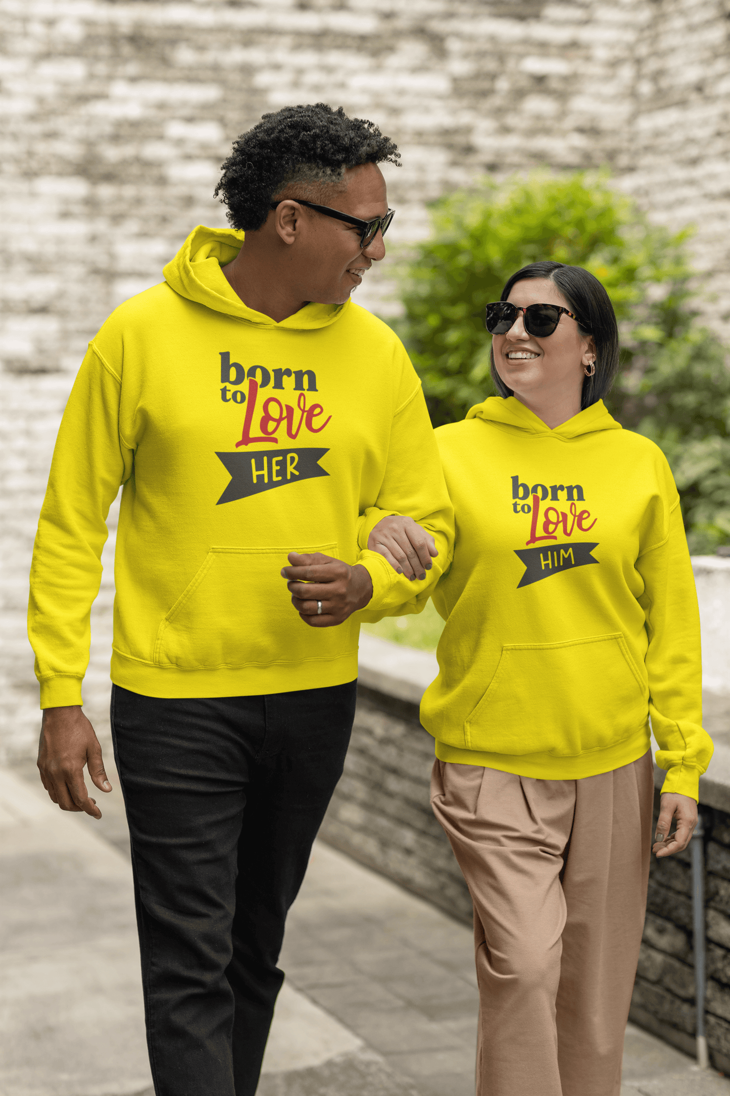 Born to Love Hoodie Set by Luxe-Custom-Designer