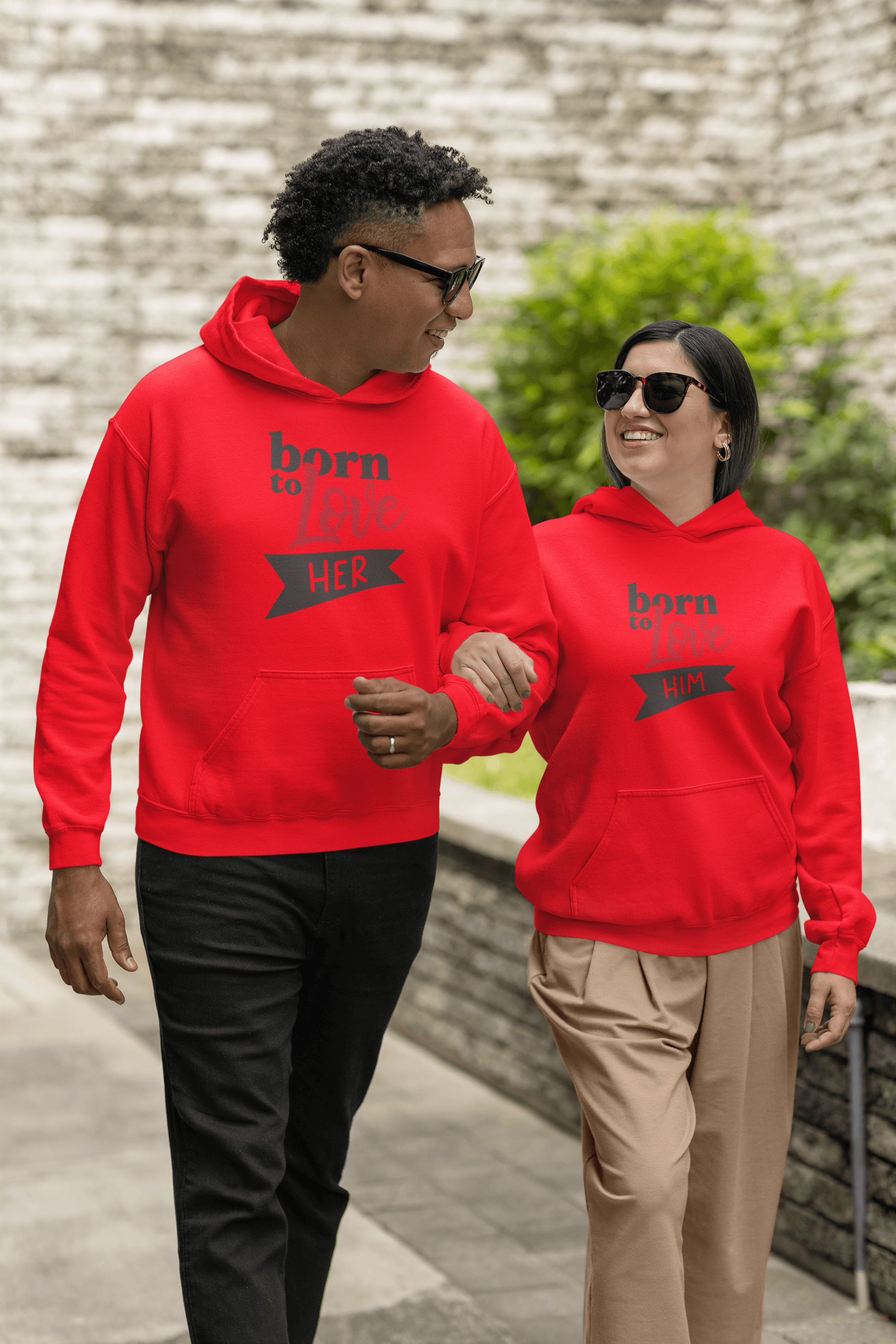 Born to Love Hoodie Set by Luxe-Custom-Designer