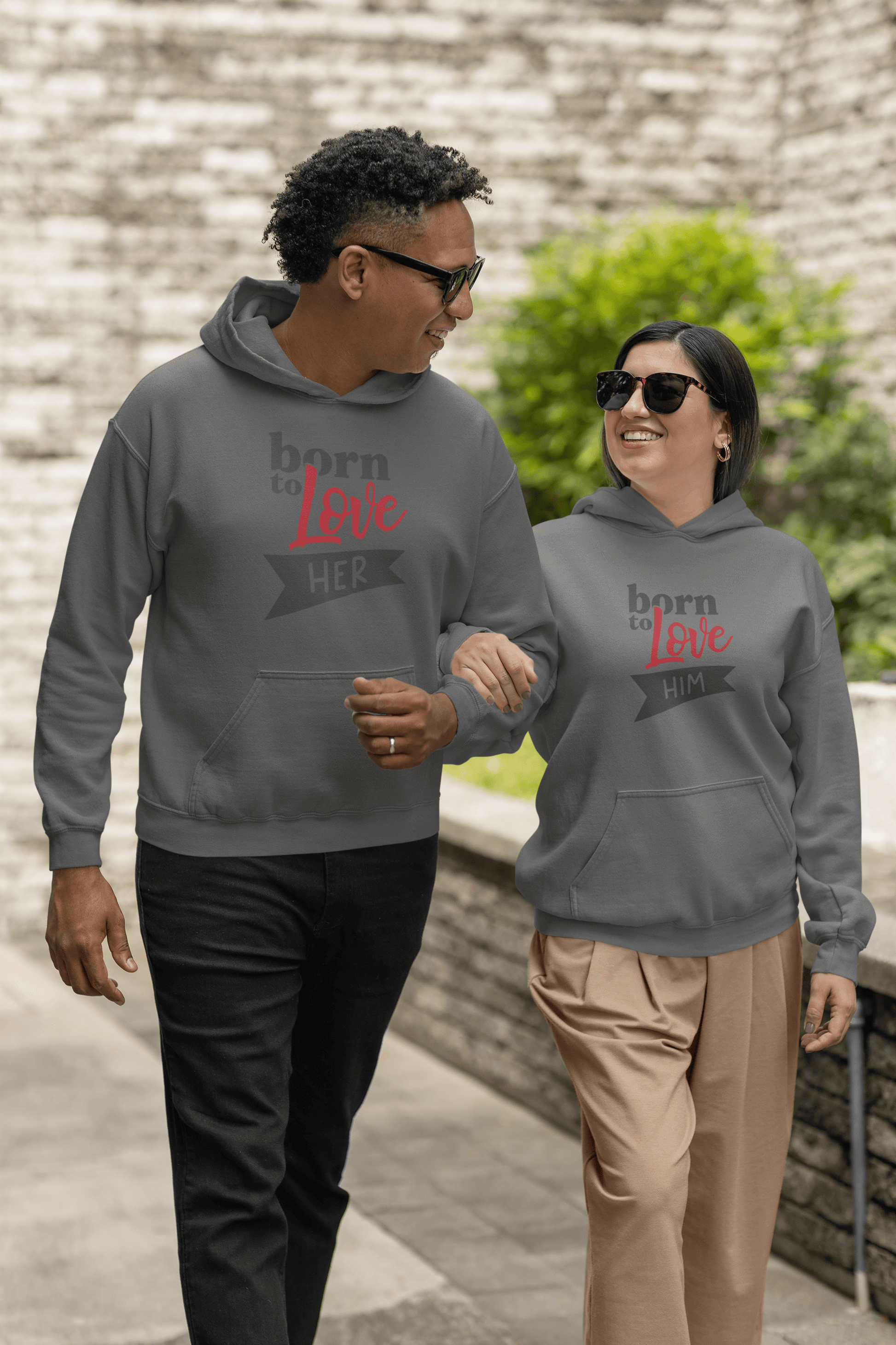 Born to Love Hoodie Set by Luxe-Custom-Designer