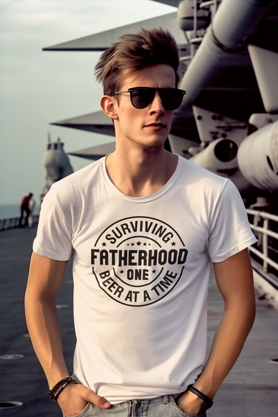 Surviving Fatherhood PT2 T-Shirt by Luxe-Custom-Designer
