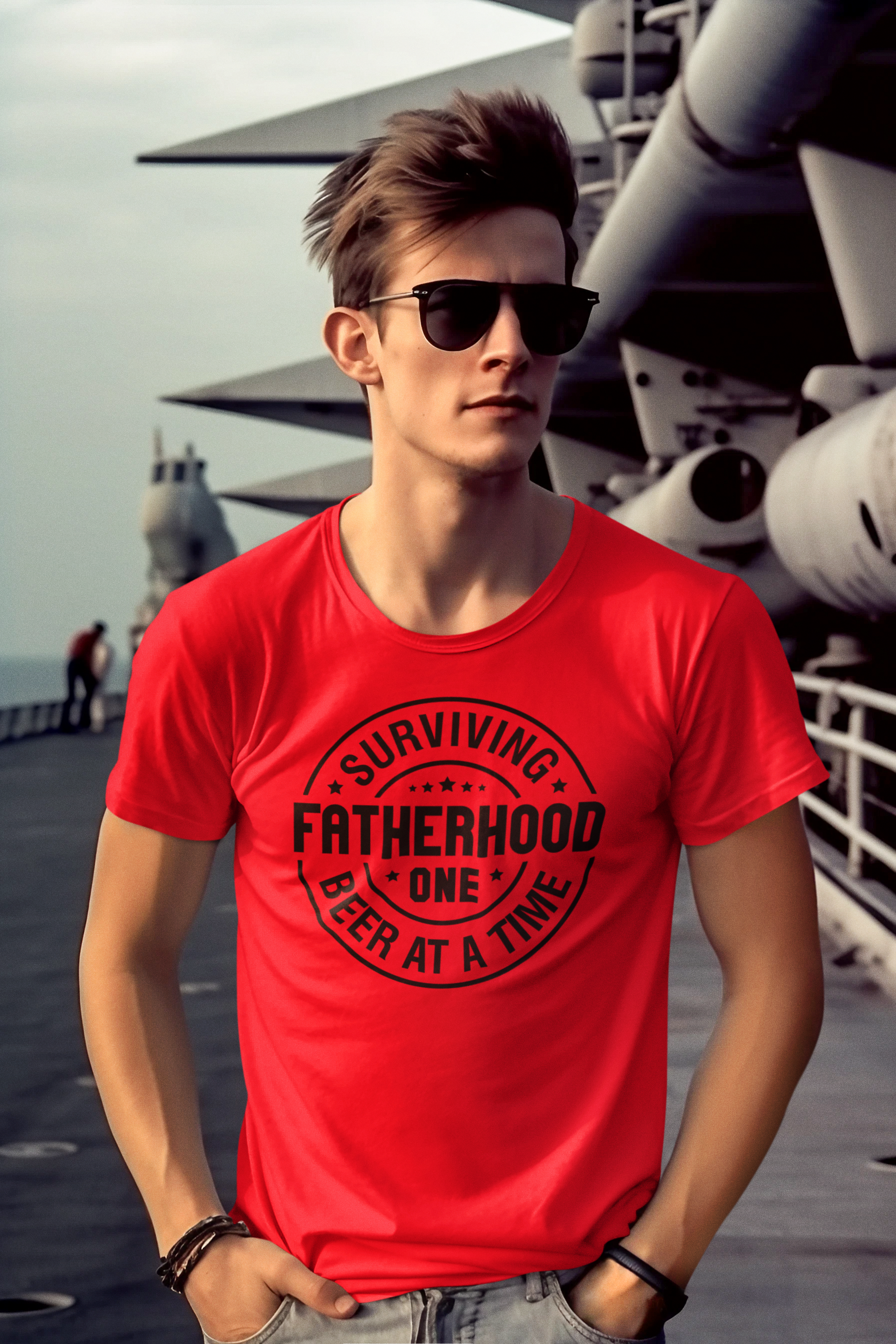 Surviving Fatherhood PT2 T-Shirt by Luxe-Custom-Designer