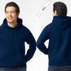 Navy Blue Hoodie by Luxe-Custom-Designer