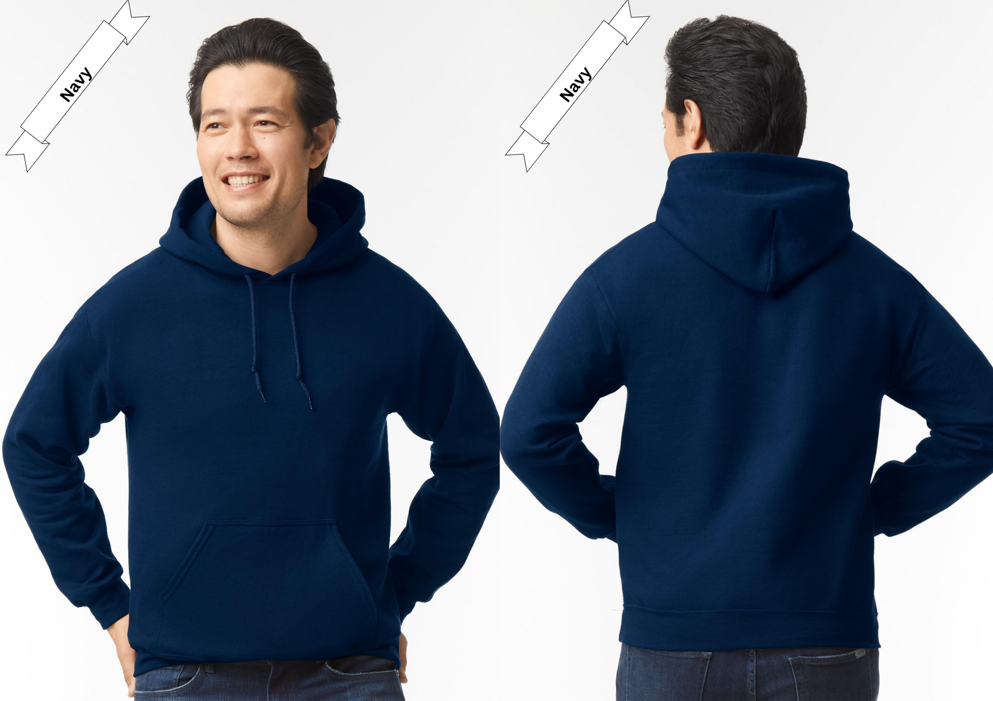 Navy Blue Hoodie by Luxe-Custom-Designer