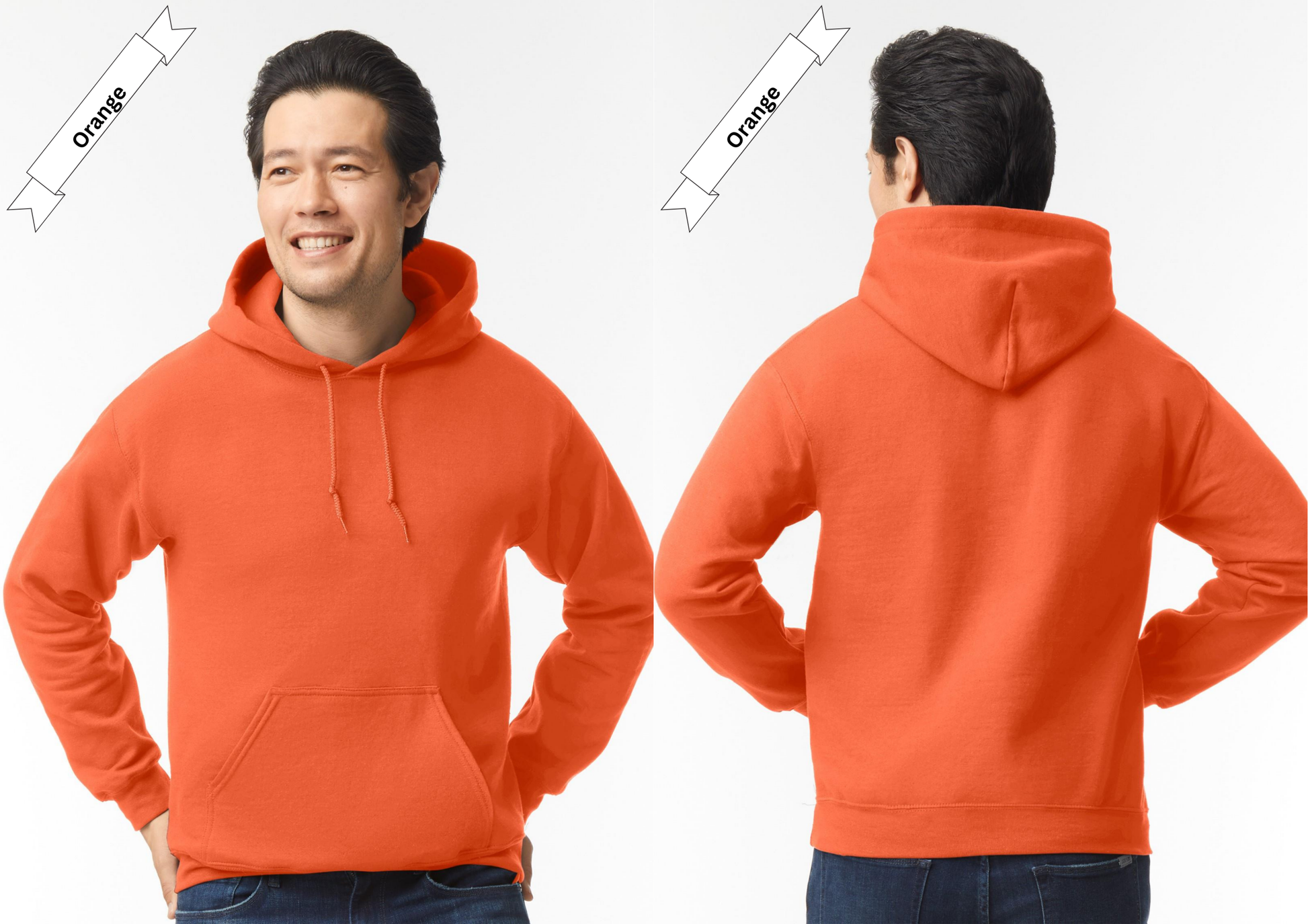 Orange Hoodie by Luxe-Custom-Designer