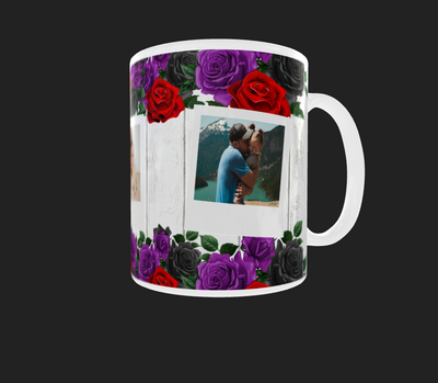Rose 3 Image Photo Mug by Luxe-Custom-Designer