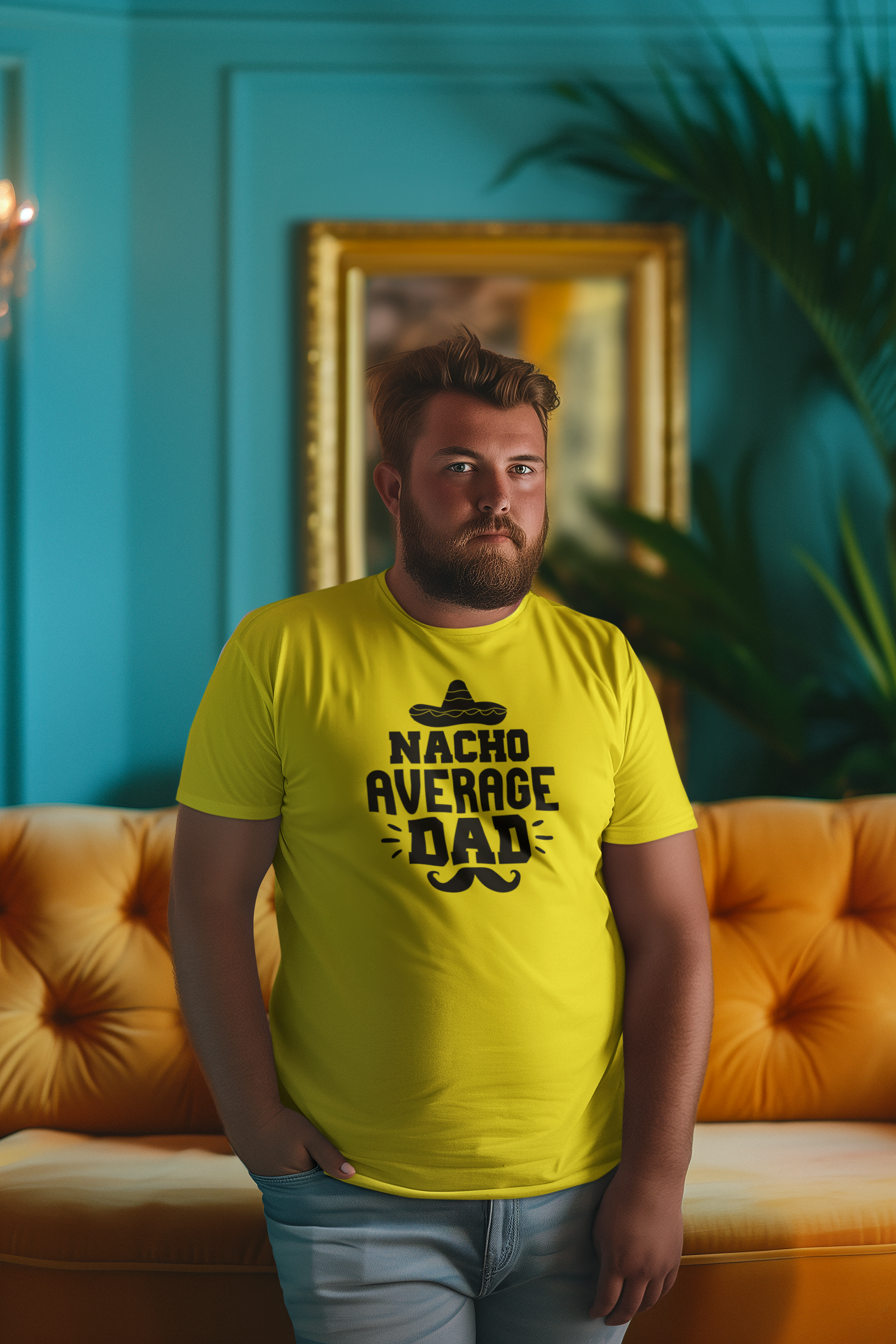 Nacho Average Dad T-Shirt by Luxe-Custom-Designer