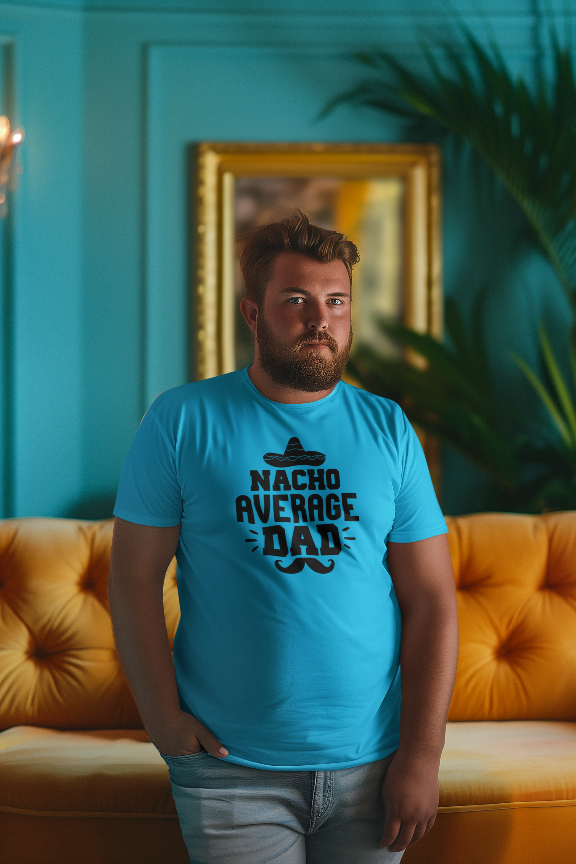 Nacho Average Dad T-Shirt by Luxe-Custom-Designer