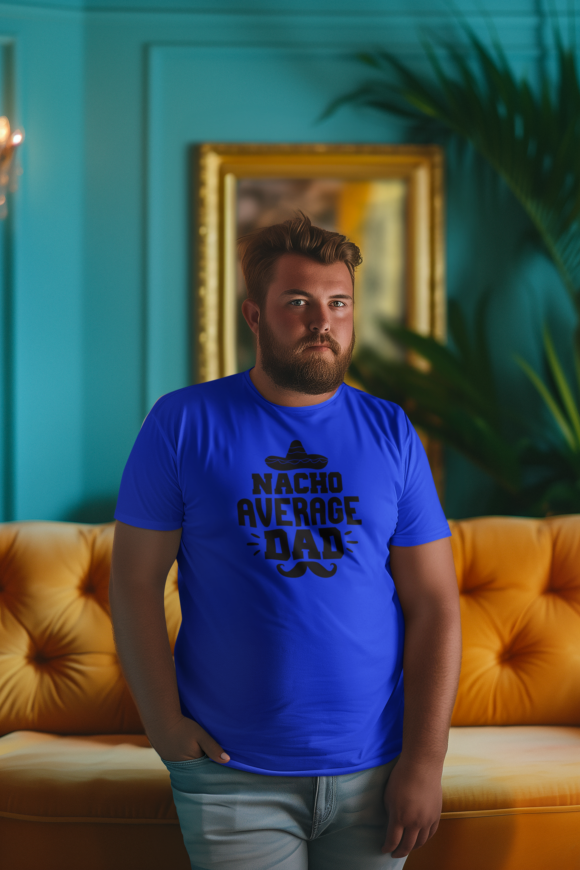 Nacho Average Dad T-Shirt by Luxe-Custom-Designer