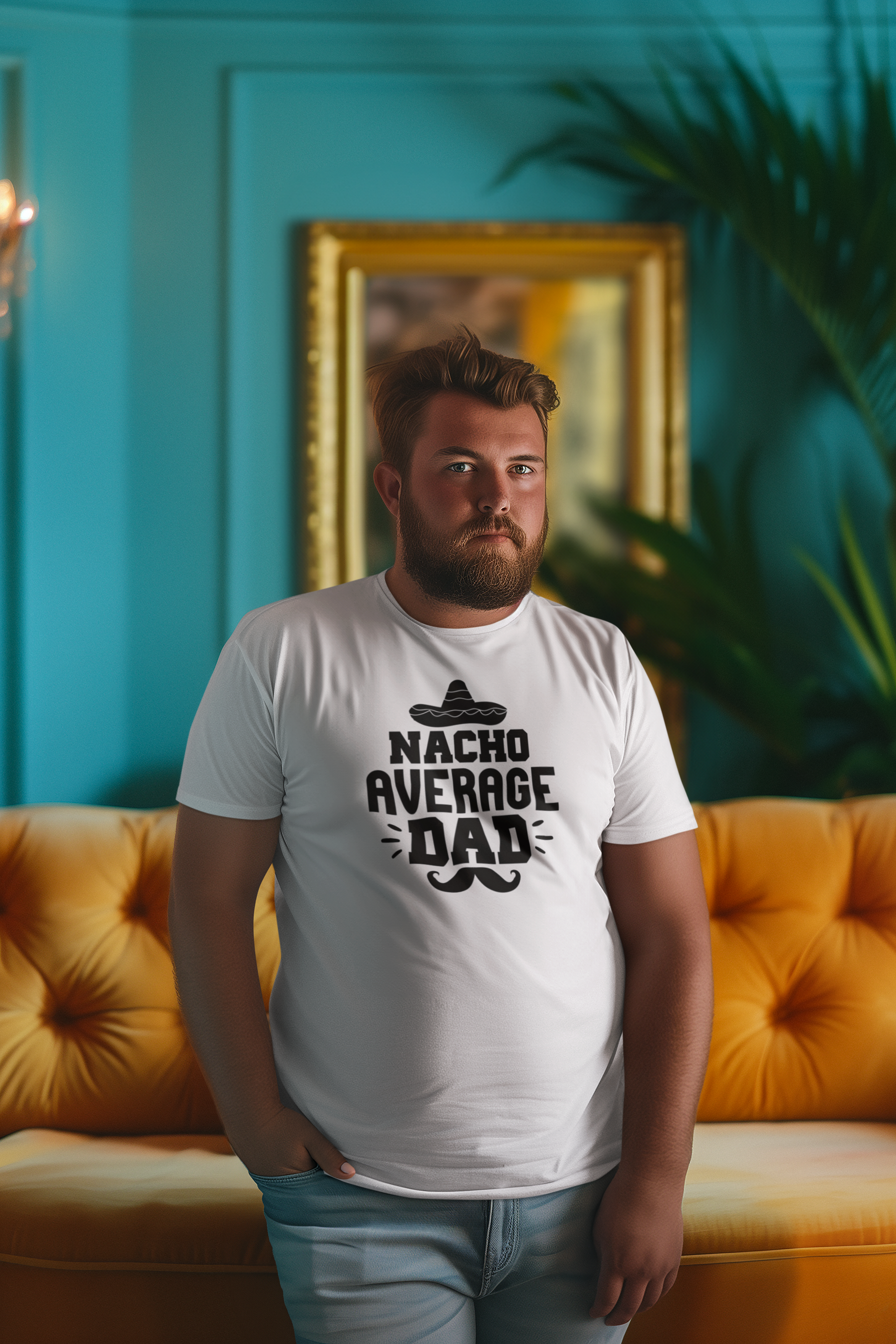 Nacho Average Dad T-Shirt by Luxe-Custom-Designer