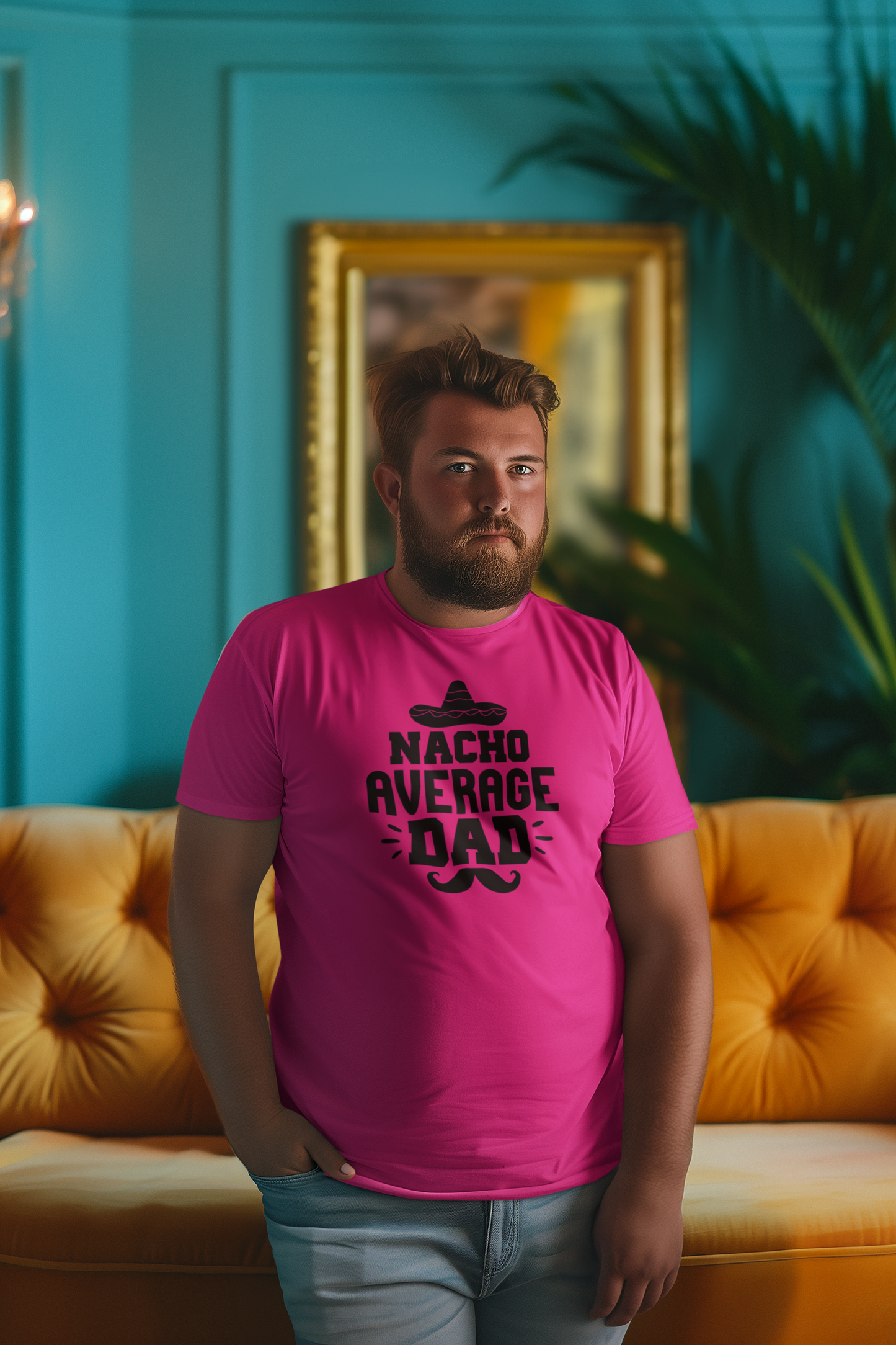 Nacho Average Dad T-Shirt by Luxe-Custom-Designer
