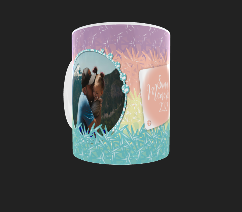 Summer Vibes Photo Mug by Luxe-Custom-Designer
