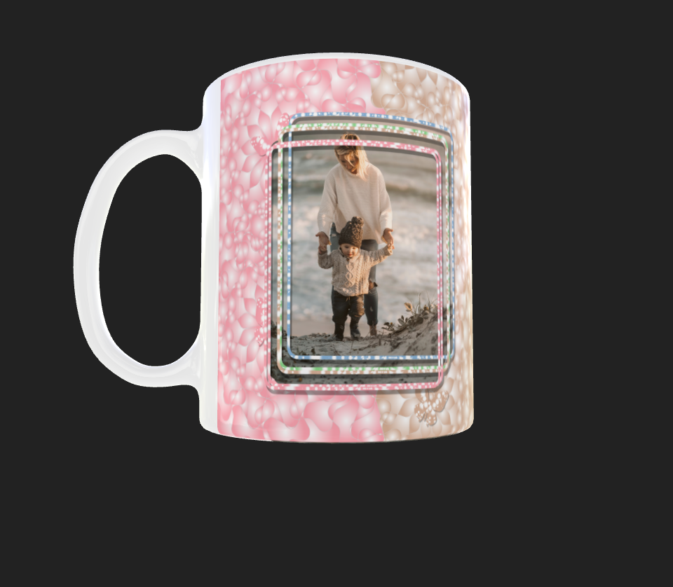 2 Image Sparkle Mug by Luxe-Custom-Designer