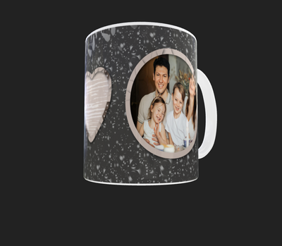 double Circle Photo Mug by Luxe-Custom-Designer