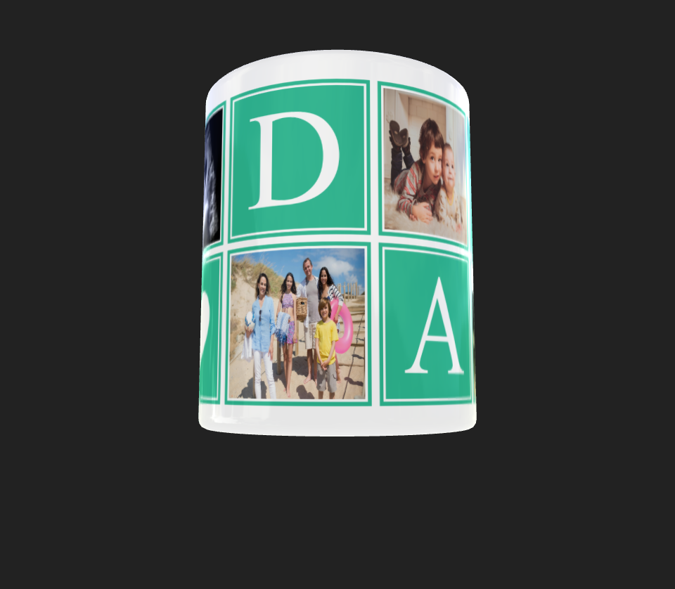 5 image DAD Photo Mug by Luxe-Custom-Designer