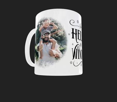 Hello Winter Mug 2 x Photo by Luxe-Custom-Designer