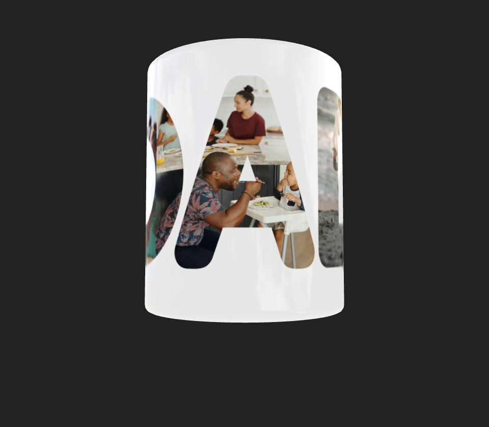 DAD Photo Mug by Luxe-Custom-Designer