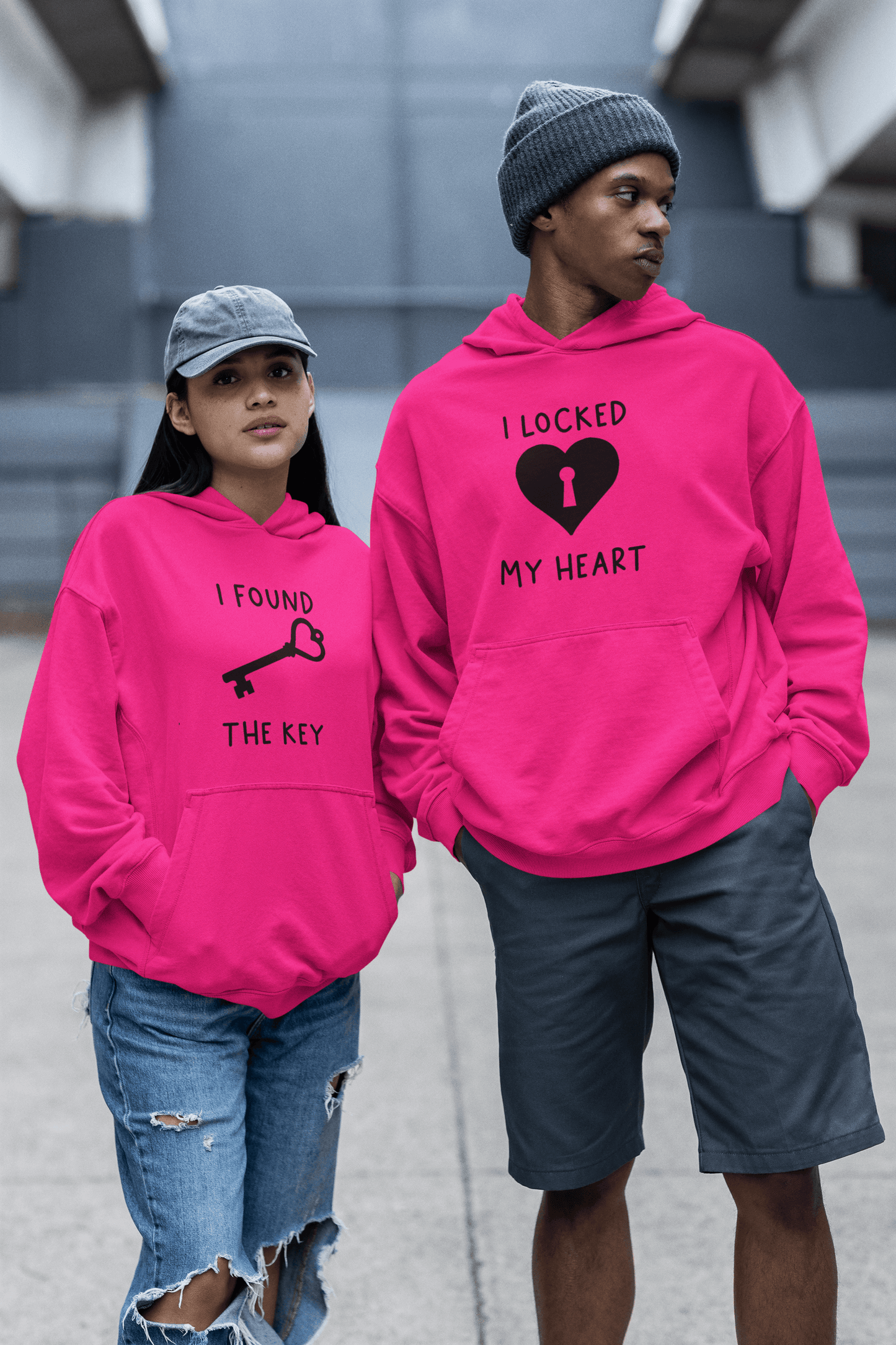 Locked Heart Matching Set by Luxe-Custom-Designer