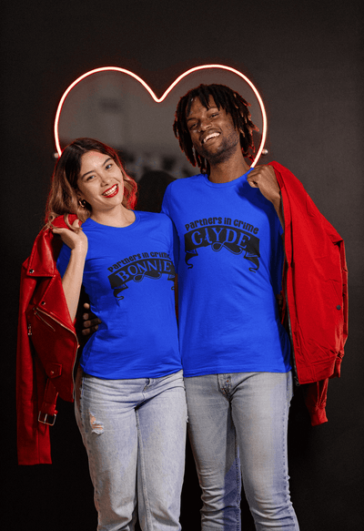 Bonnie & Clyde Matching T-Shirt set by Luxe-Custom-Designer