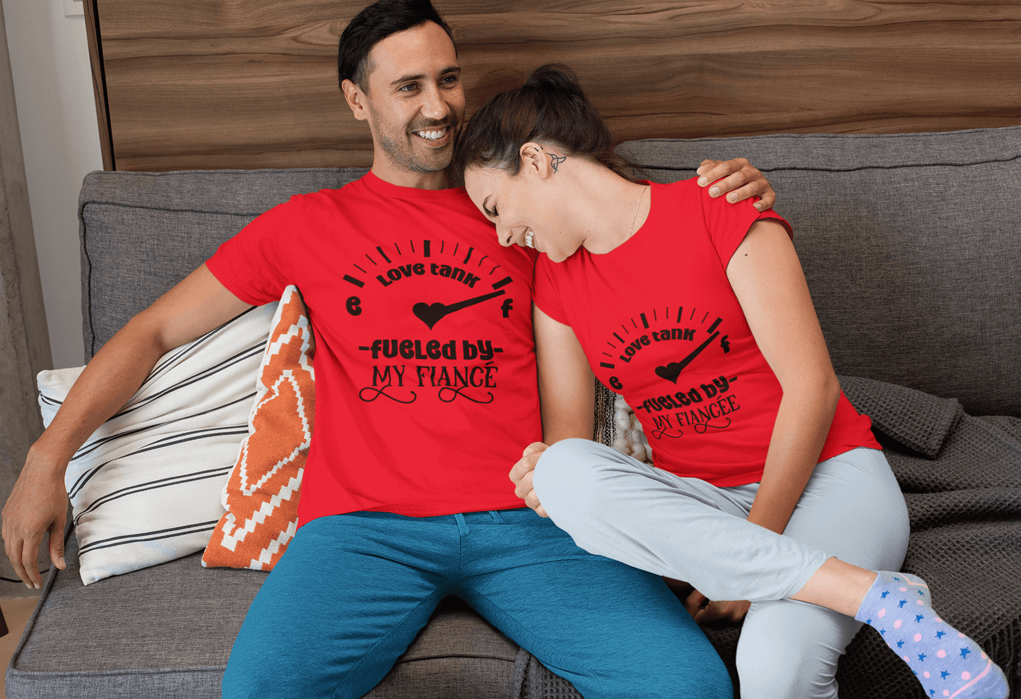 Fueled By my Fiancé T-Shirt Set by Luxe-Custom-Designer