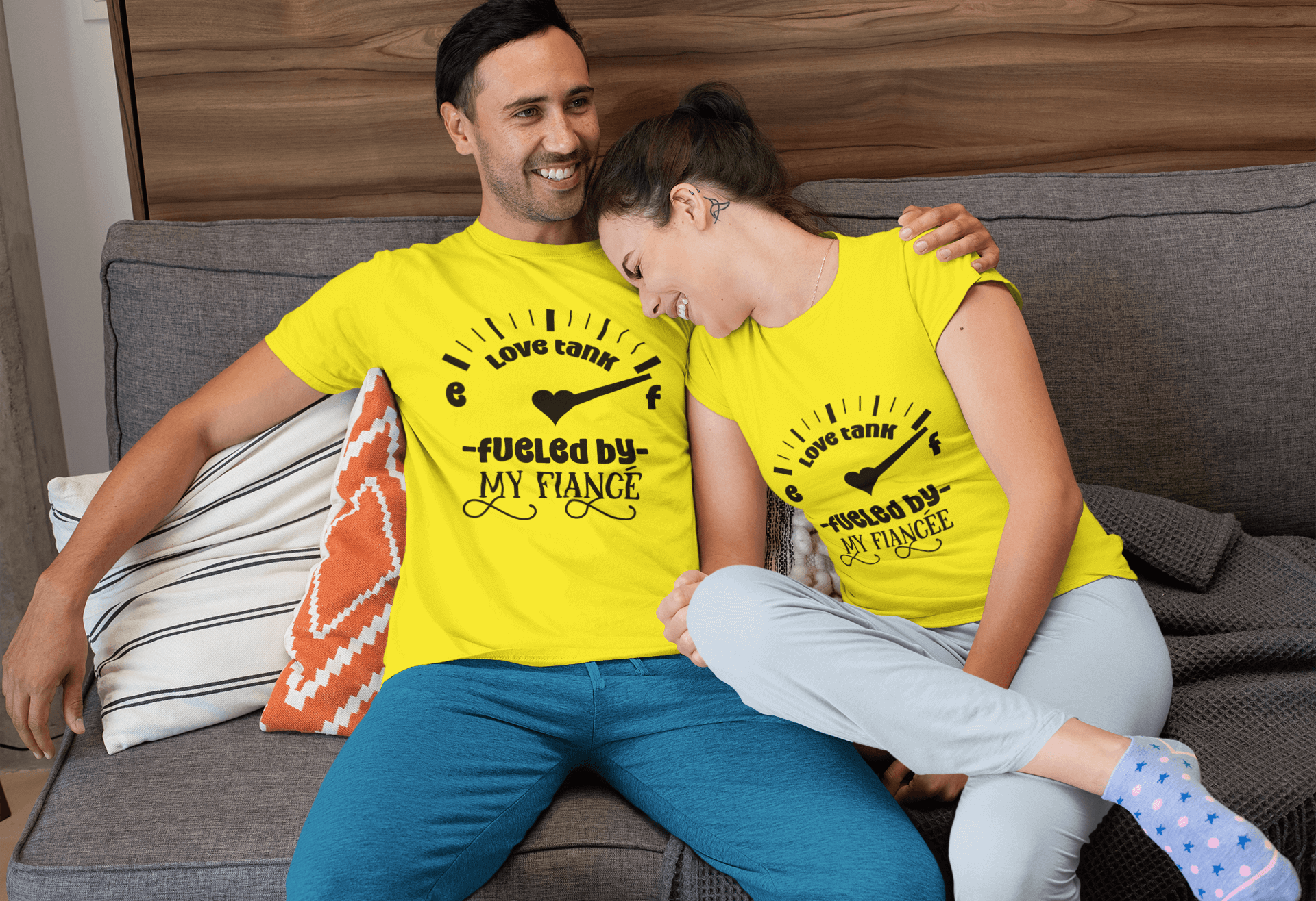 Fueled By my Fiancé T-Shirt Set by Luxe-Custom-Designer