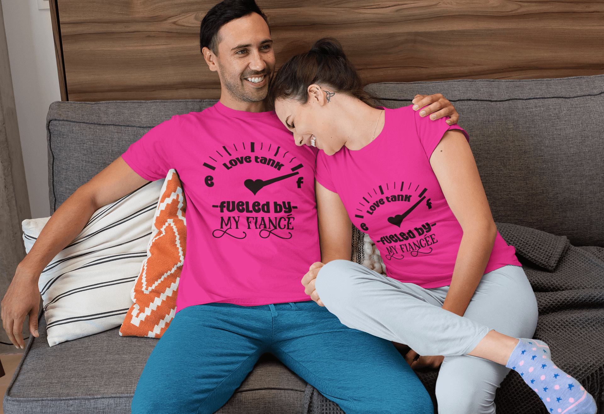 Fueled By my Fiancé T-Shirt Set by Luxe-Custom-Designer