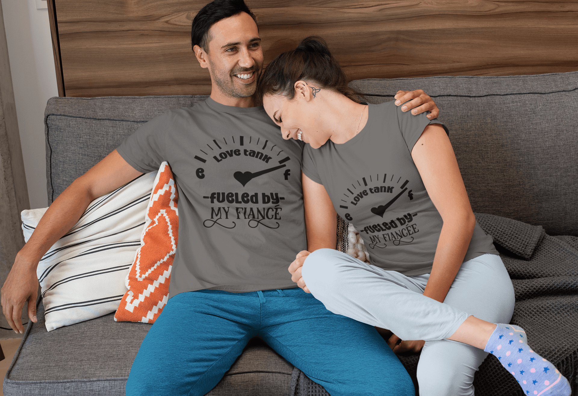 Fueled By my Fiancé T-Shirt Set by Luxe-Custom-Designer