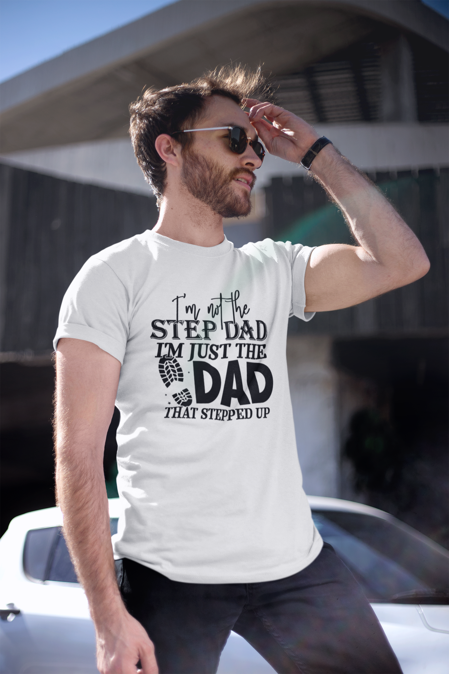Step dad - Dad T-shirt by Luxe-Custom-Designer